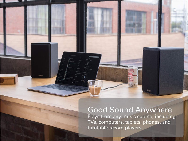 Micca PB42X Powered Bookshelf Speakers, 30-Watt RMS Power, Active Near Field Studio Monitors, 2-Way (Black, Pair) - Image 3